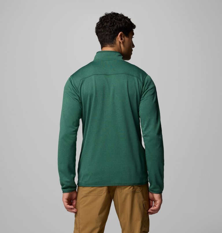 Essential Hike Grid Fleece Full Zip | 375 | S, Color: Rain Forest, image 3