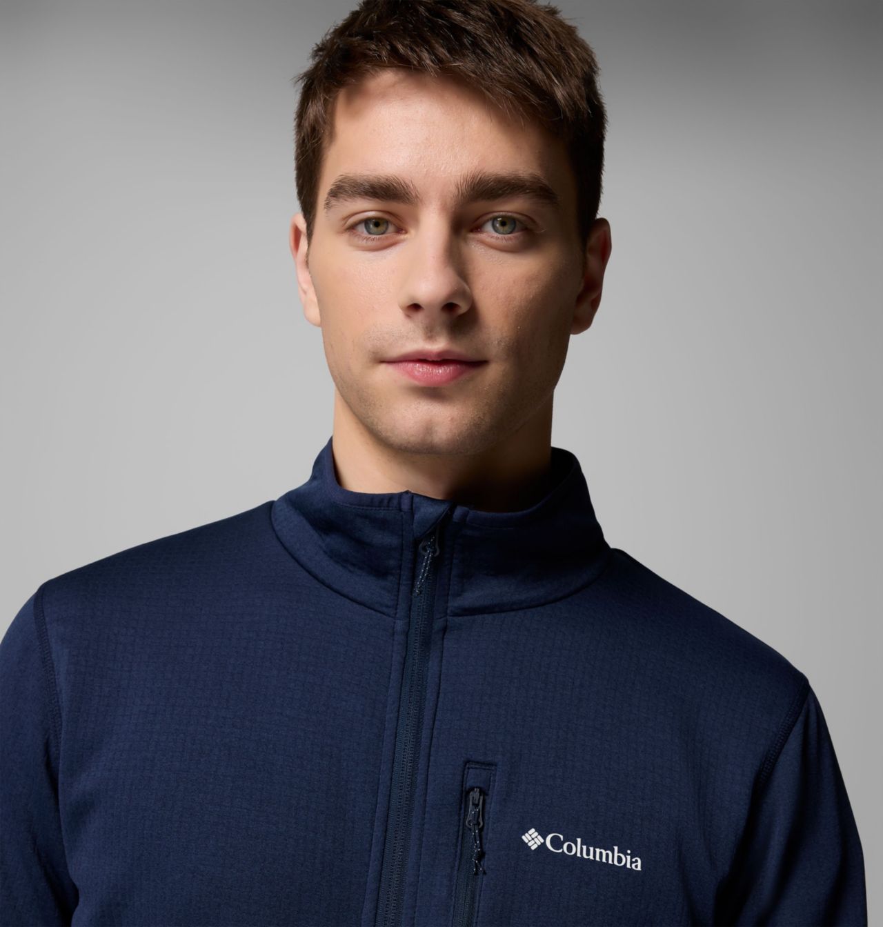 Men's Essential Hike™ Grid Fleece Full Zip Jacket | 464 | XL 5