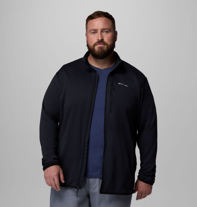 Essential Hike Grid Fleece Full Zip | 010 | 4X, Color: Black, image 5
