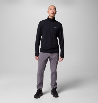 Men's Tech Trail Utility Warm Half Zip Pullover, Color: Black, image 14
