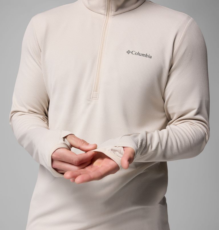 Men's Tech Trail Utility Warm Half Zip Pullover, Color: Dark Stone, image 6