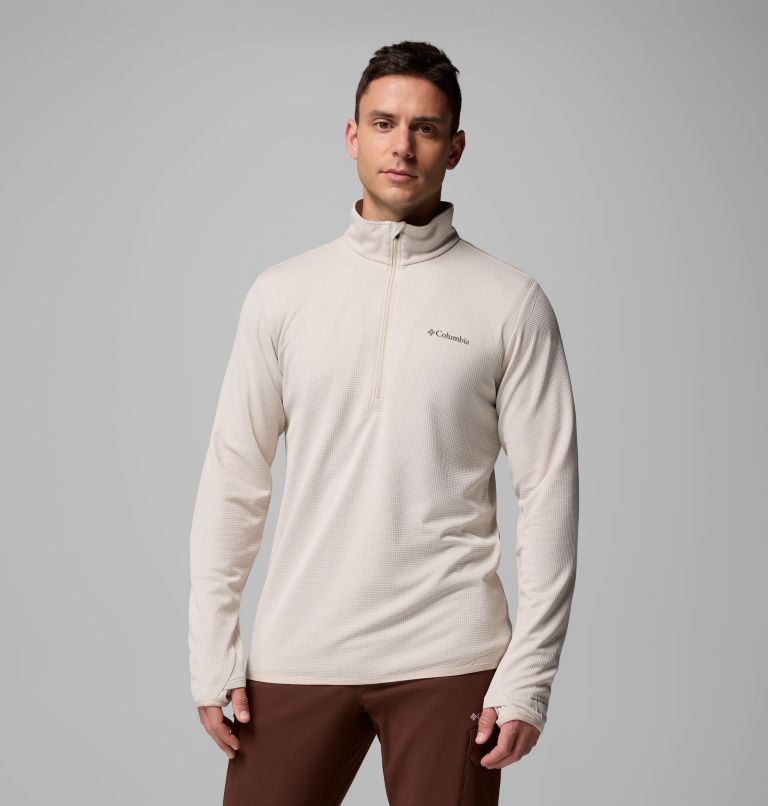 Men's Tech Trail Utility Warm Half Zip Pullover, Color: Dark Stone, image 1