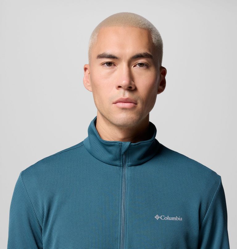 Men's Tech Trail Utility Warm Half Zip Pullover, Color: Everblue, image 5