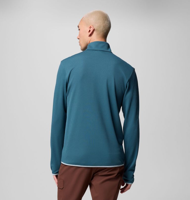 Men's Tech Trail Utility Warm Half Zip Pullover, Color: Everblue, image 3