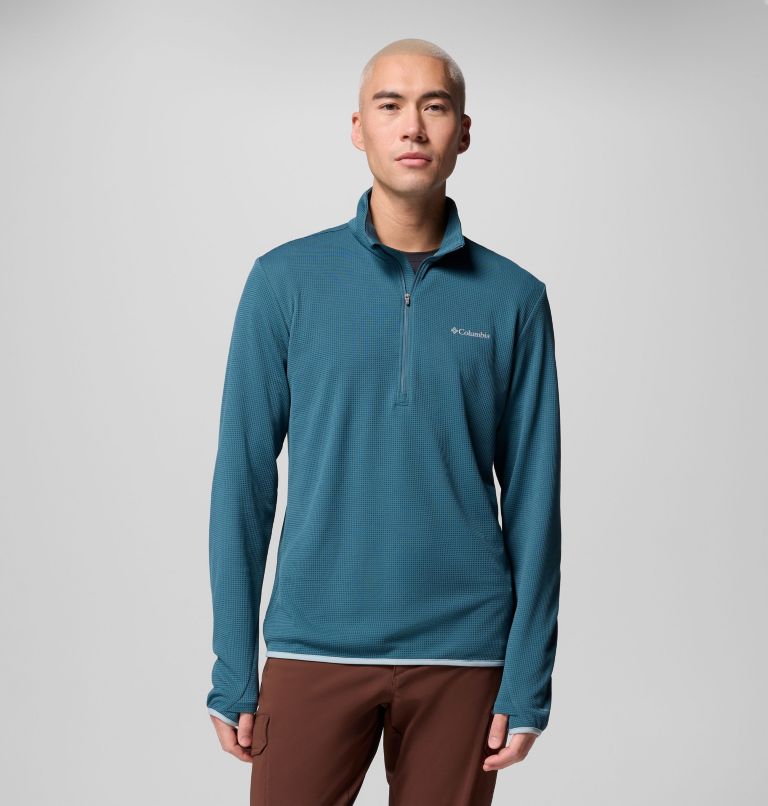 Men's Tech Trail Utility Warm Half Zip Pullover, Color: Everblue, image 1