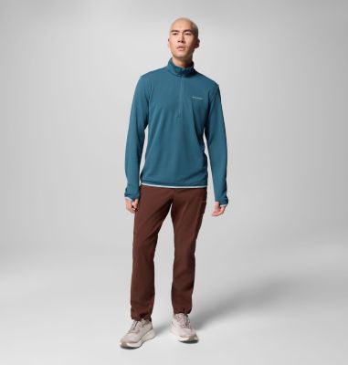 Men's Tech Trail Utility Warm Half Zip Pullover, Color: Everblue, image 6