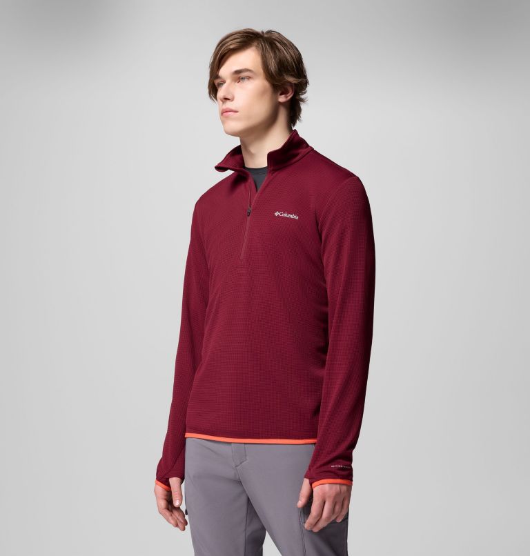 Tech Trail Utility Warm Half Zip | 624 | XS, Color: Rich Wine, image 4