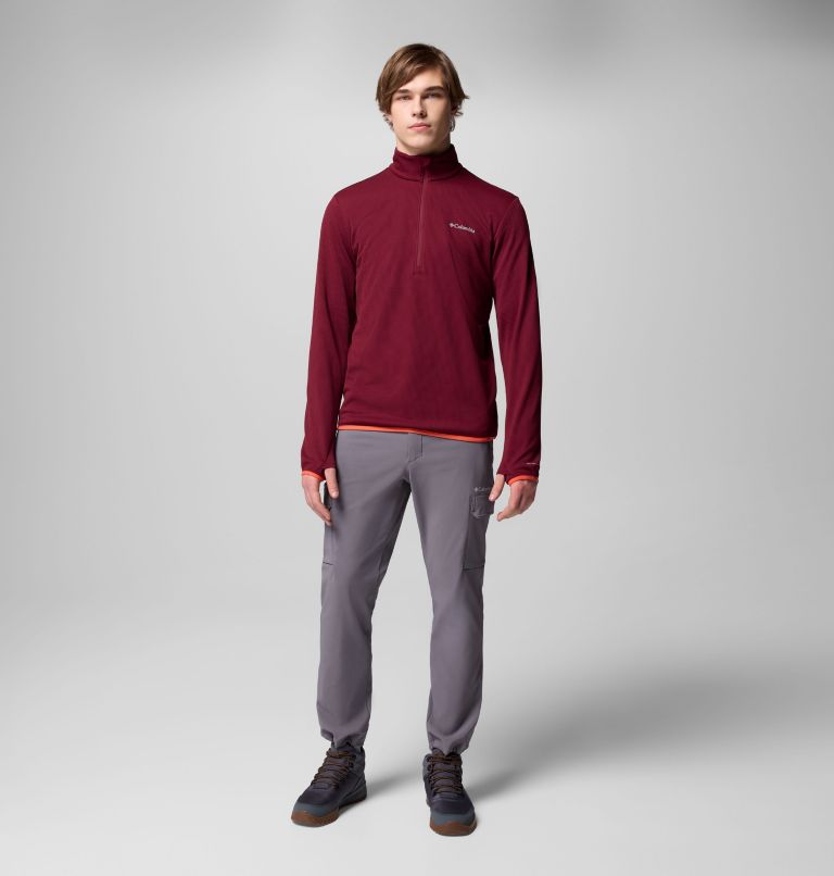 Tech Trail Utility Warm Half Zip | 624 | XS, Color: Rich Wine, image 2