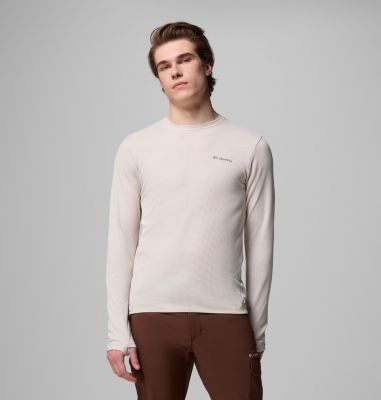 Men's Tech Trail Utility Warm Long Sleeve Crew Shirt, Color: Dark Stone, image 3