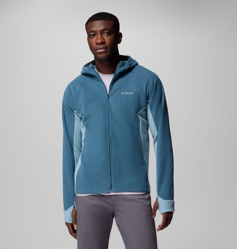 Men's Arctic Peak Hooded Full Zip Fleece Jacket, Color: Everblue, Crushed Blue, image 1