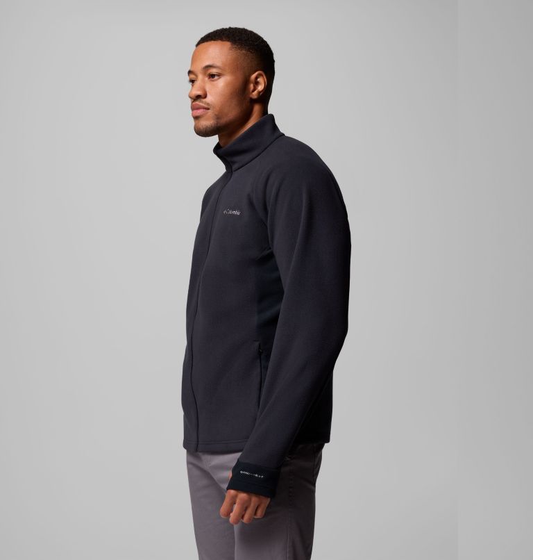 Men's Arctic Peak Full Zip Fleece Jacket, Color: Black, image 4