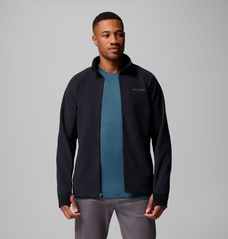 Men's Arctic Peak Full Zip Fleece Jacket, Color: Black, image 5