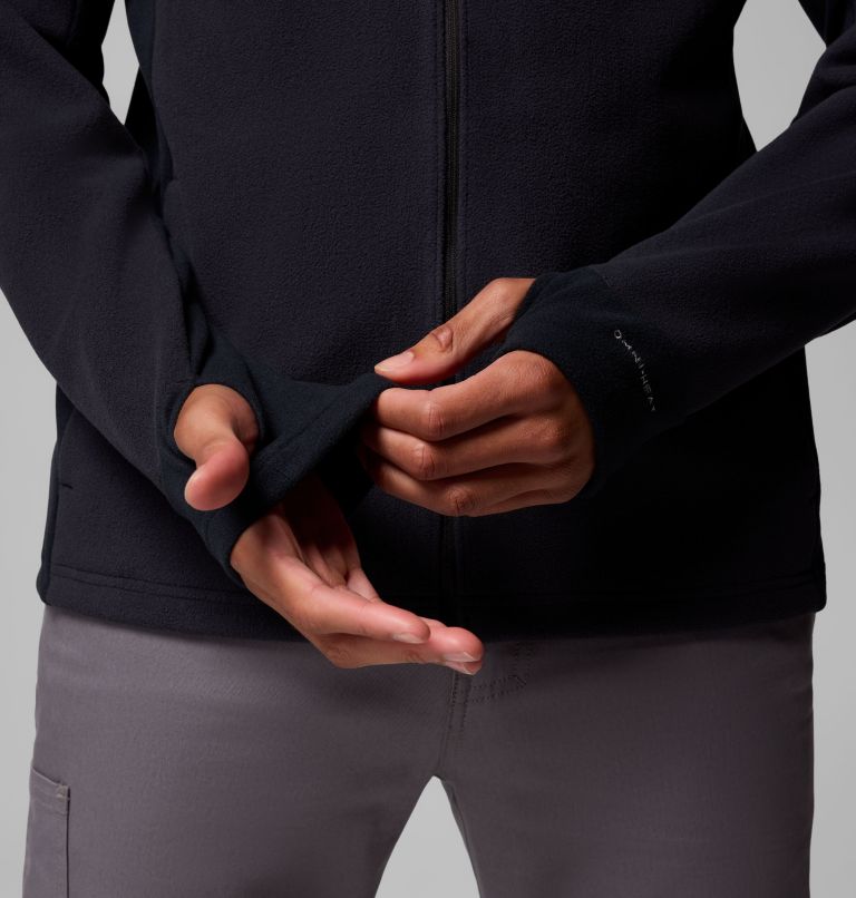 Men's Arctic Peak Full Zip Fleece Jacket, Color: Black, image 8