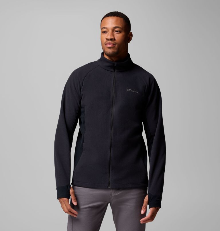 Men's Arctic Peak Full Zip Fleece Jacket, Color: Black, image 1