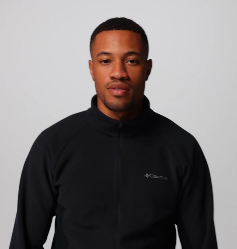Men's Arctic Peak Full Zip Fleece Jacket, Color: Black