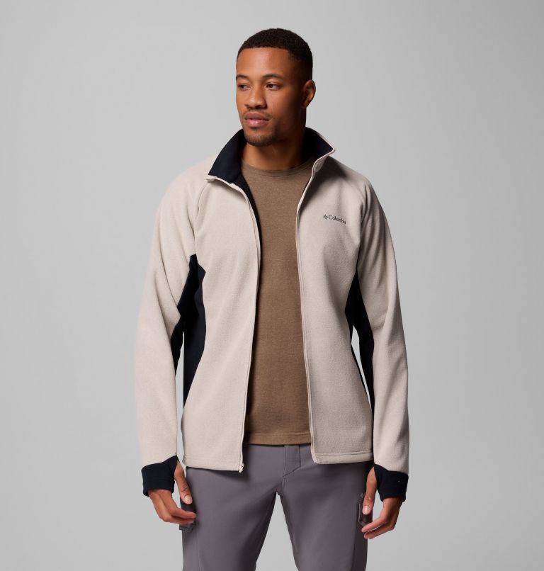 Men's Arctic Peak Full Zip Fleece Jacket, Color: Dark Stone, Black, image 5