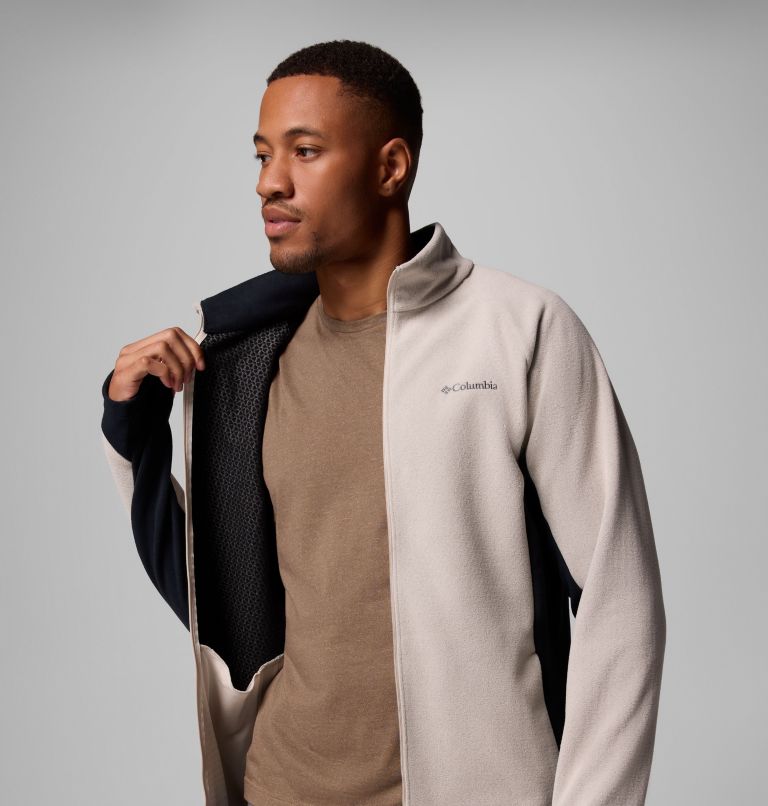 Men's Arctic Peak Full Zip Fleece Jacket, Color: Dark Stone, Black, image 6