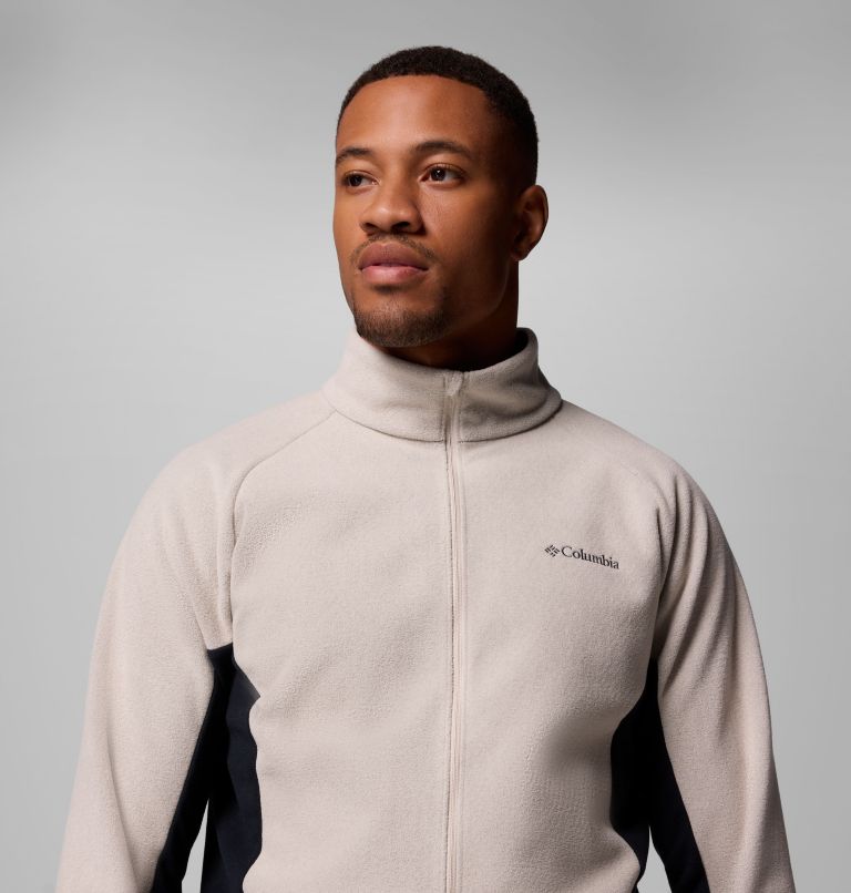 Men's Arctic Peak Full Zip Fleece Jacket, Color: Dark Stone, Black, image 7