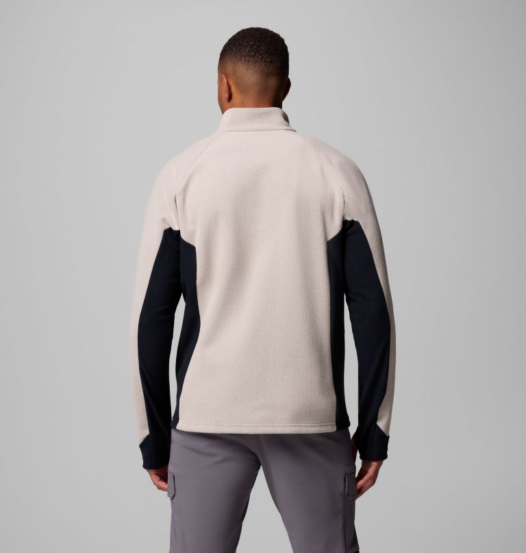 Men's Arctic Peak Full Zip Fleece Jacket, Color: Dark Stone, Black, image 3