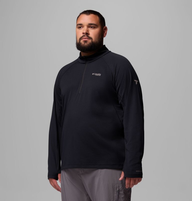 Men's DriVenture Half Zip Shirt - Big, Color: Black, image 4