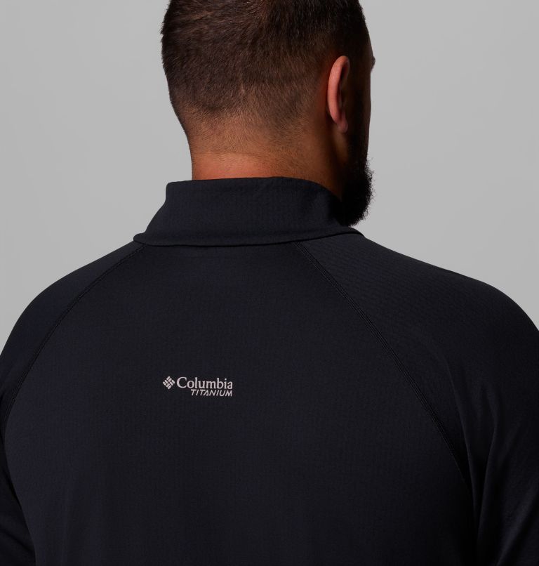 Men's DriVenture Half Zip Shirt - Big, Color: Black, image 7