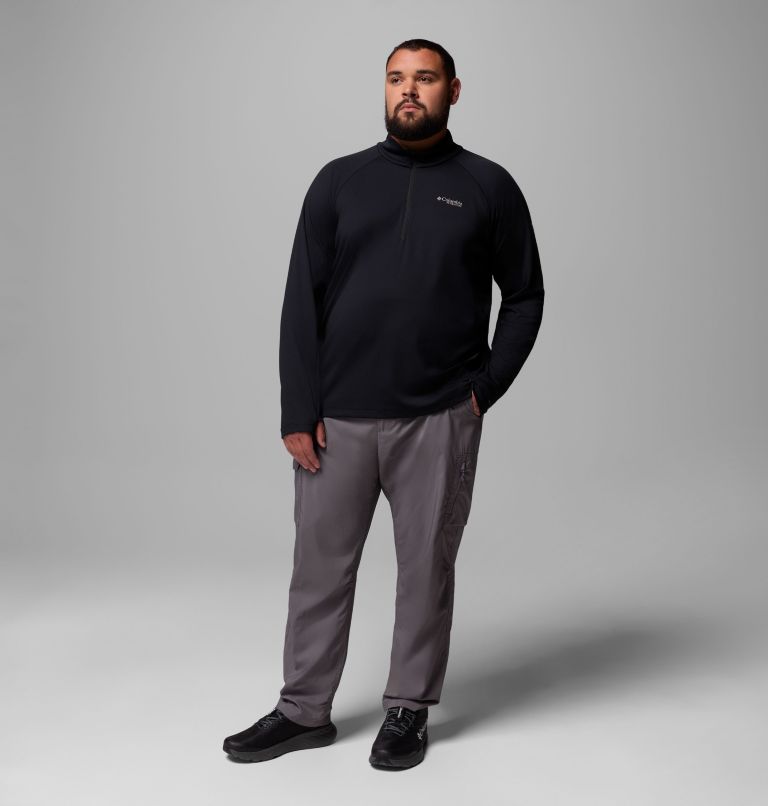 Men's DriVenture Half Zip Shirt - Big, Color: Black, image 2