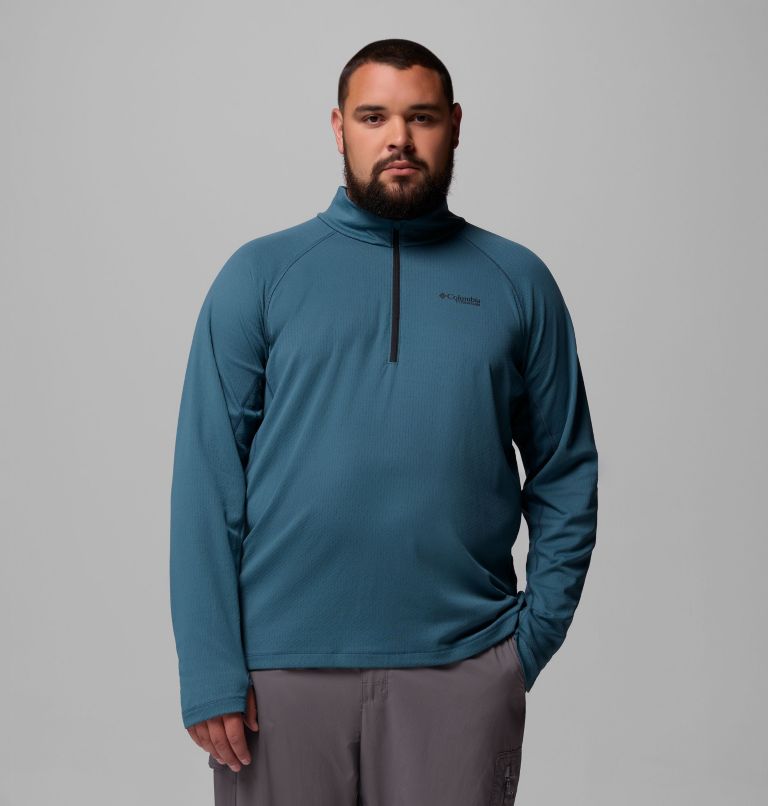 Men's DriVenture Half Zip Shirt - Big, Color: Everblue, Black, image 1