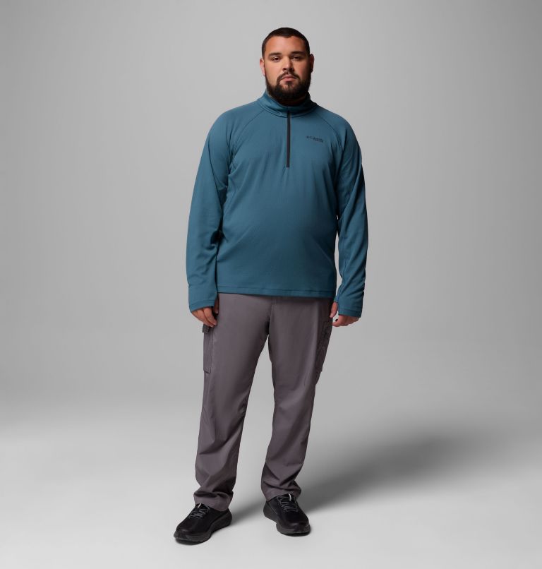 Men's DriVenture Half Zip Shirt - Big, Color: Everblue, Black, image 2