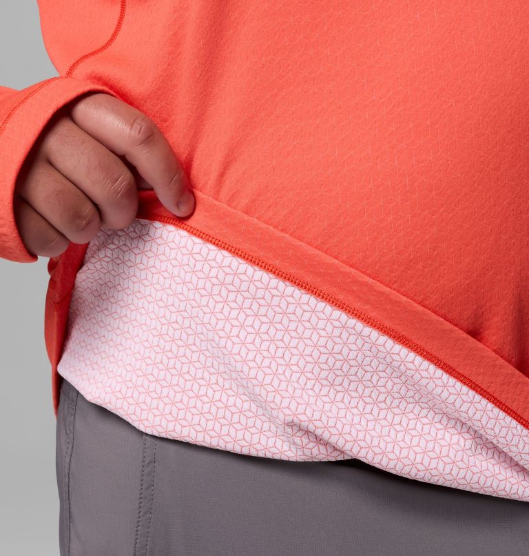 Men's DriVenture Half Zip Shirt - Big, Color: Zing, White, image 7