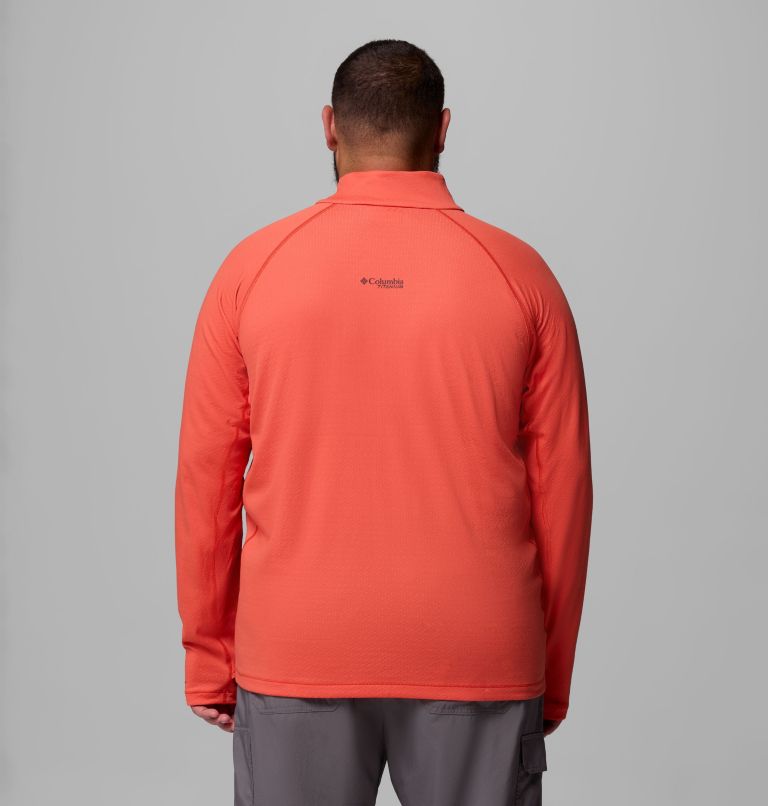 Men's DriVenture Half Zip Shirt - Big, Color: Zing, White, image 3