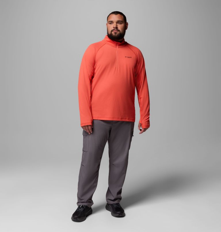 Men's DriVenture Half Zip Shirt - Big, Color: Zing, White, image 2