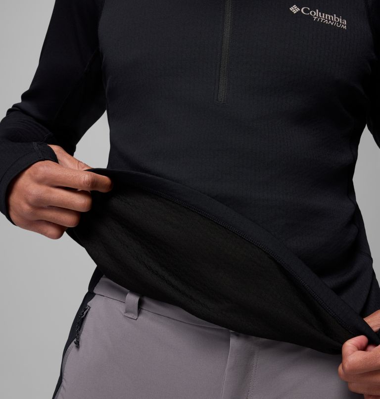 Men's DriVenture Half Zip Shirt - Tall, Color: Black, image 5