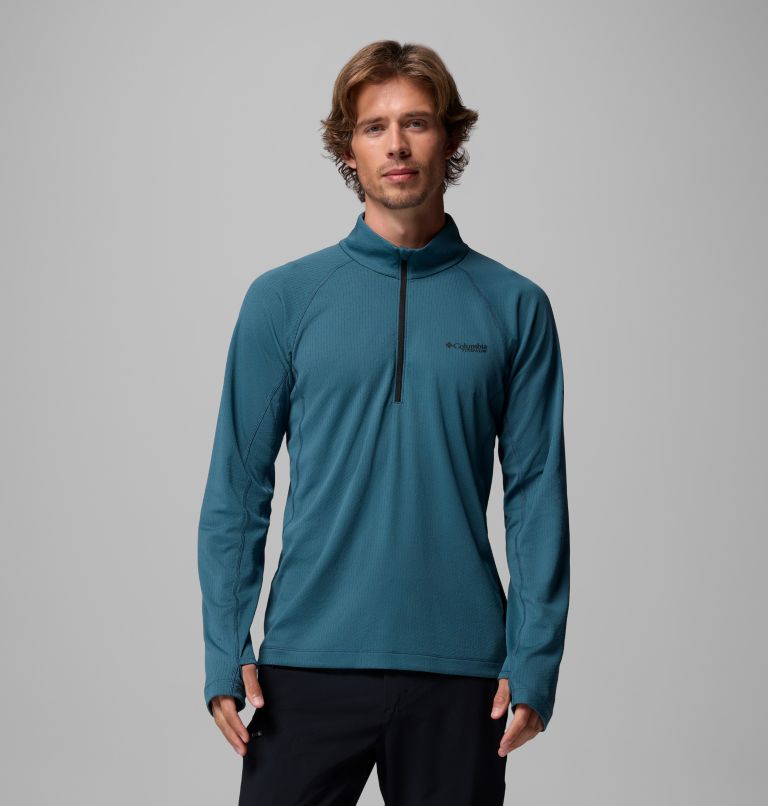 Men's DriVenture Half Zip Shirt - Tall, Color: Everblue, Black, image 1