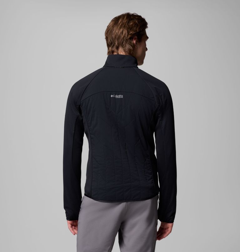 Men's Arctic Crest Hybrid Full Zip Jacket, Color: Black, image 3