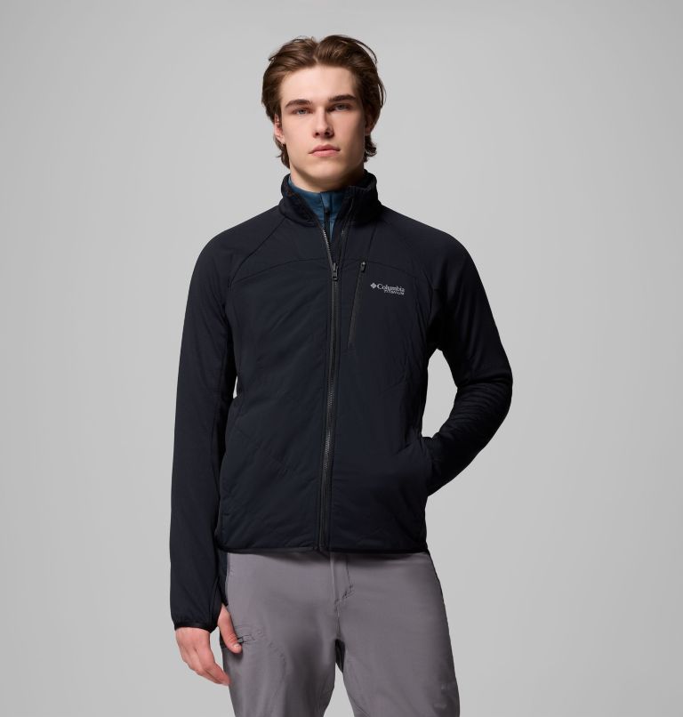 Men's Arctic Crest Hybrid Full Zip Jacket, Color: Black, image 1