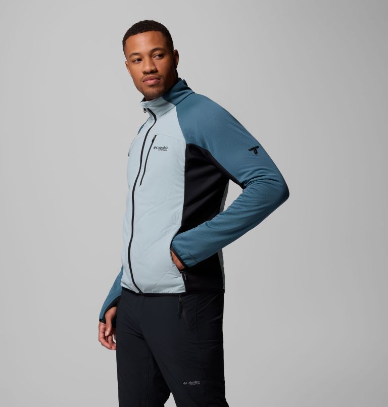 Arctic Crest Hybrid Full Zip | 461 | XXL, Color: Crushed Blue, Everblue, Black, image 4