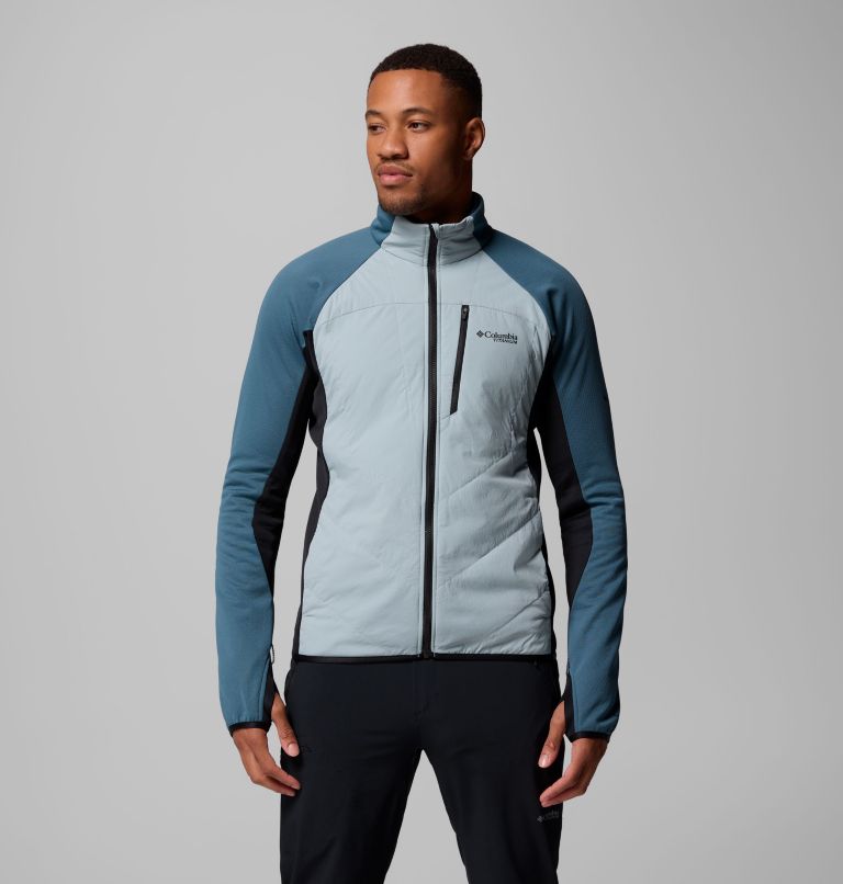 Arctic Crest Hybrid Full Zip | 461 | XXL, Color: Crushed Blue, Everblue, Black, image 1