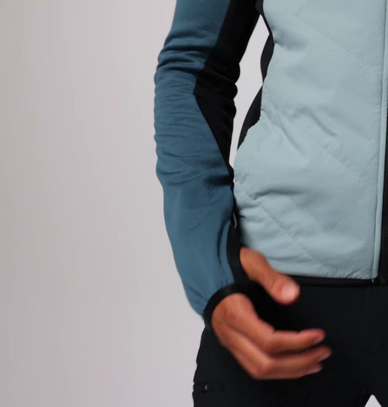 Arctic Crest Hybrid Full Zip | 461 | XXL, Color: Crushed Blue, Everblue, Black
