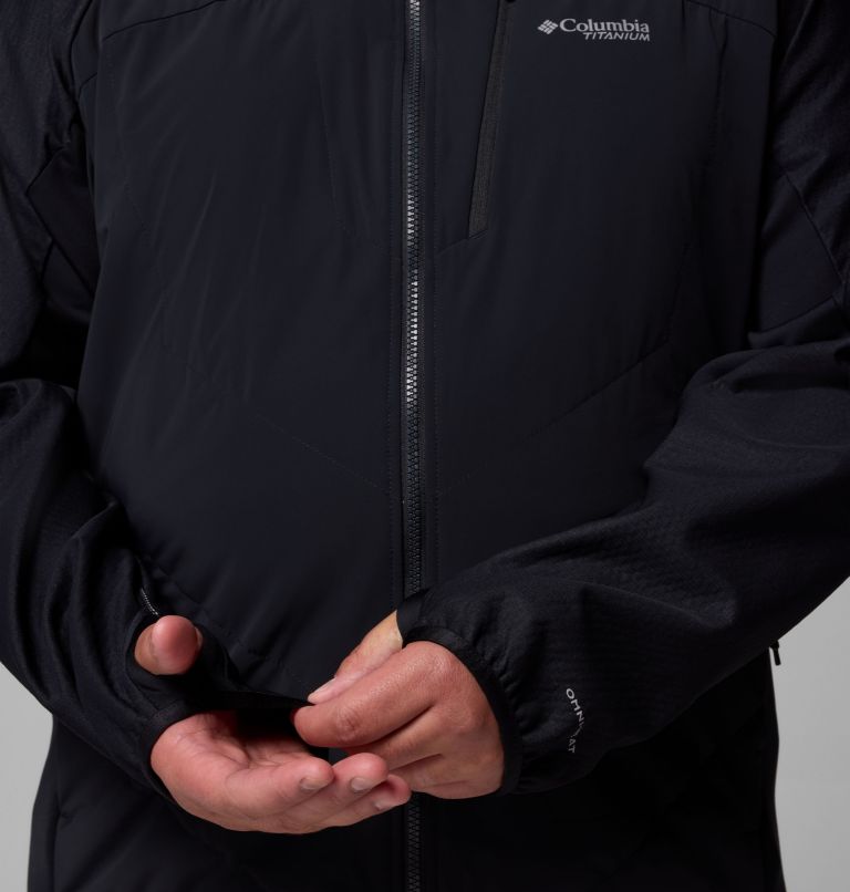 Men's Arctic Crest Hybrid Full Zip Jacket - Big, Color: Black, image 8