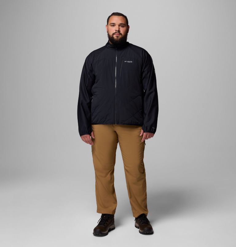 Men's Arctic Crest Hybrid Full Zip Jacket - Big, Color: Black, image 2