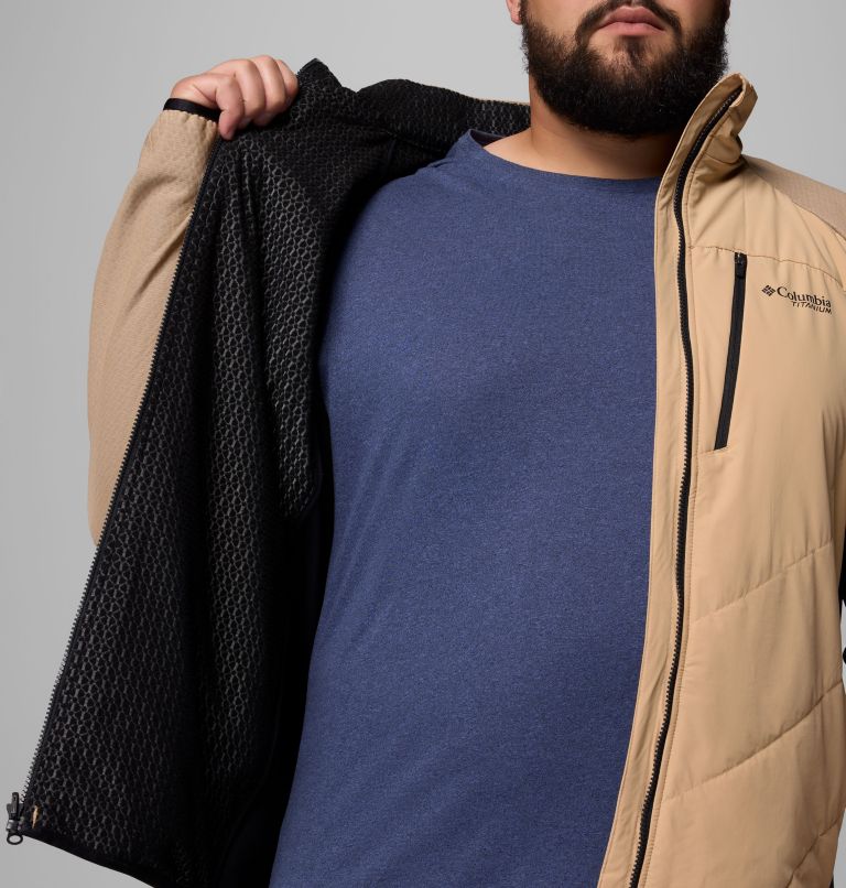 Arctic Crest Hybrid Full Zip | 262 | 3X, Color: Canoe, Black, image 6