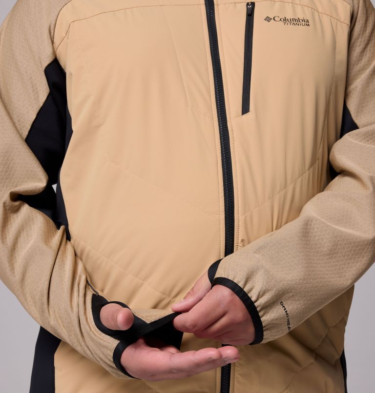 Arctic Crest Hybrid Full Zip | 262 | 3X, Color: Canoe, Black, image 8