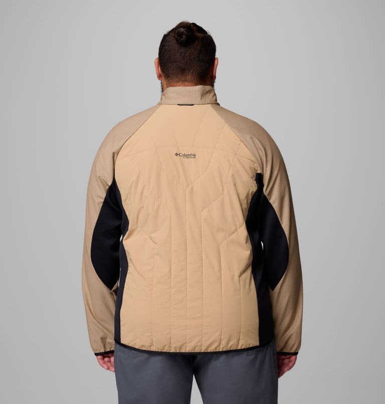 Arctic Crest Hybrid Full Zip | 262 | 3X, Color: Canoe, Black, image 3