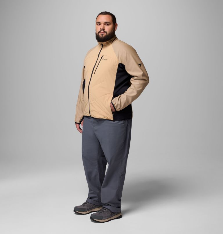 Arctic Crest Hybrid Full Zip | 262 | 3X, Color: Canoe, Black, image 2