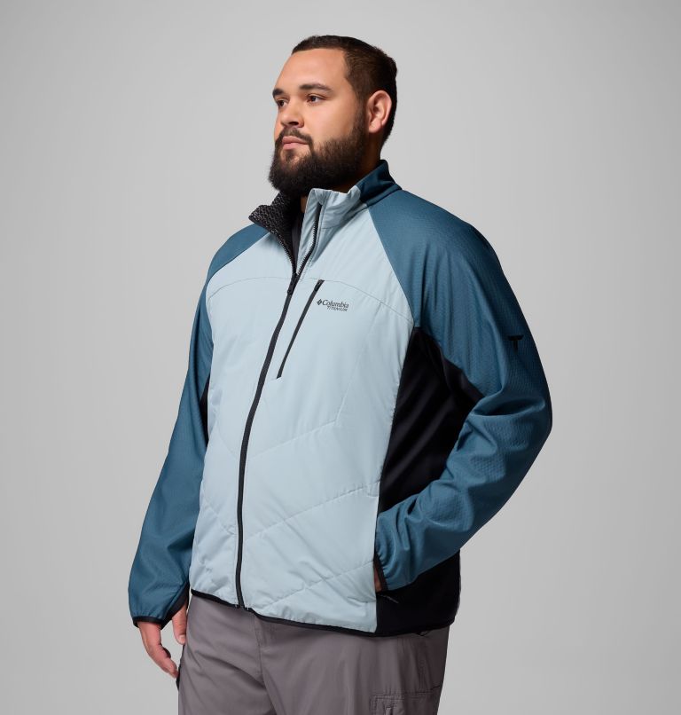 Arctic Crest Hybrid Full Zip | 461 | 6X, Color: Crushed Blue, Everblue, Black, image 4