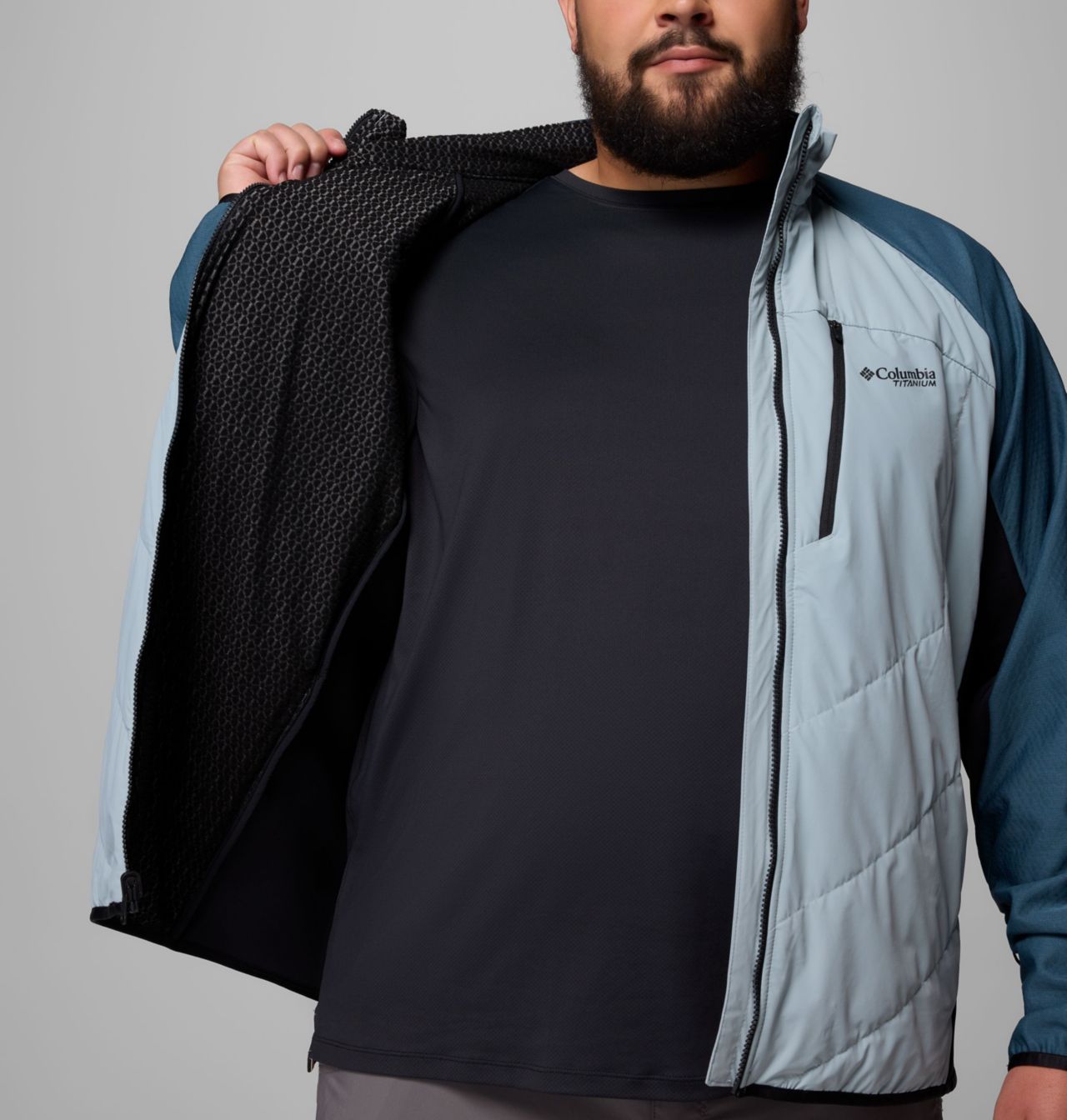 Men's Arctic Crest™ Hybrid Full Zip Jacket - Big | 461 | 2X 6
