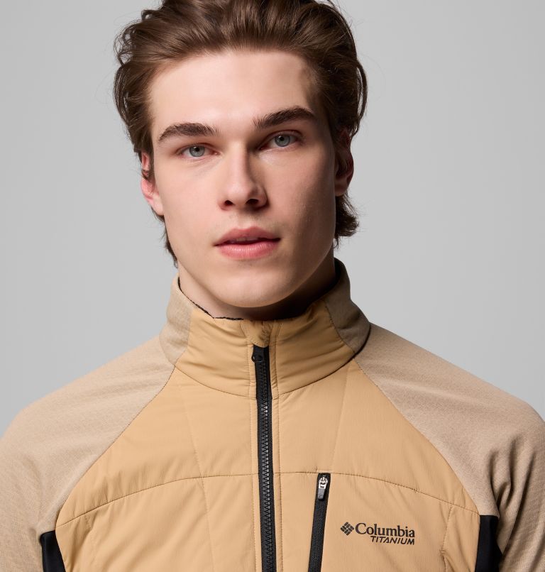 Arctic Crest Hybrid Full Zip | 262 | XLT, Color: Canoe, Black, image 7