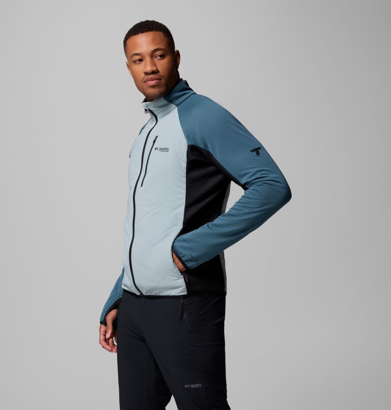 Arctic Crest Hybrid Full Zip | 461 | LT, Color: Crushed Blue, Everblue, Black, image 4