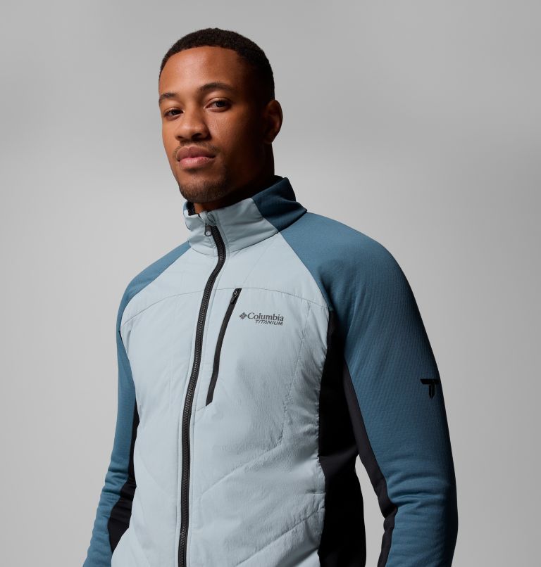 Arctic Crest Hybrid Full Zip | 461 | LT, Color: Crushed Blue, Everblue, Black, image 7