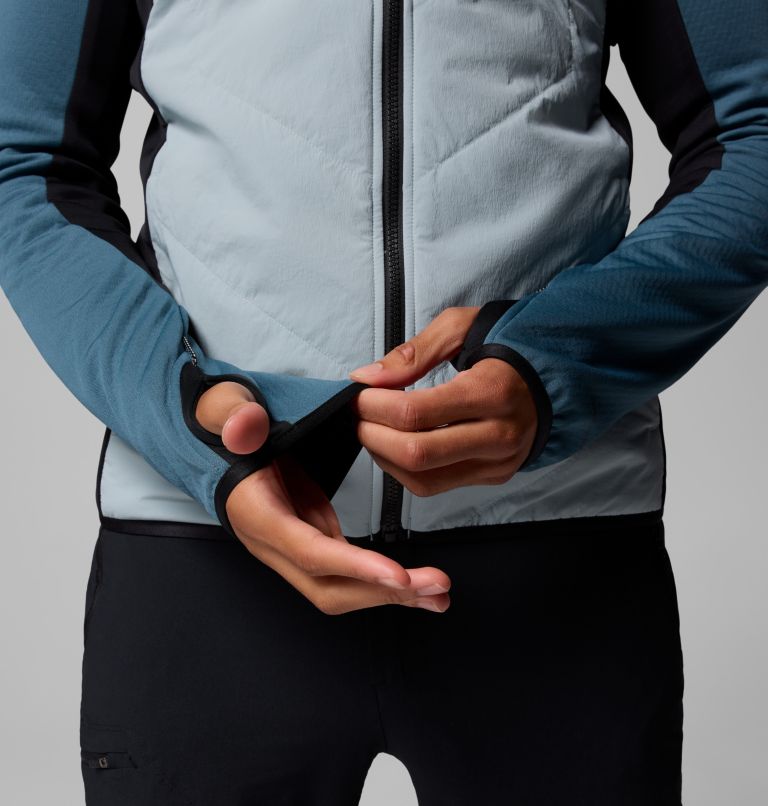 Arctic Crest Hybrid Full Zip | 461 | LT, Color: Crushed Blue, Everblue, Black, image 8